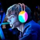 Игровые наушники с микрофоном HOCO W109 Rich Gaming Headphones RGB подсветка White - изображение 2