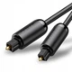 Кабель оптичний Toslink S/PDIF аудіо мультимедійний UGREEN Optical Fiber Audio Cable (2 м). Black - зображення 2