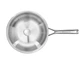 Сковорода з кришкою ВОК KitchenAid MSS CC003254-001 28 см срібляста - зображення 2