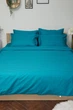Комплект постельного белья Moon&Star Детский 110х140 наволочки 2х50х50 Turkish Blue Satin Stripe (MS-830000190) - изображение 1