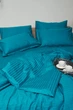 Комплект постельного белья Moon&Star Детский 110х140 наволочки 2х50х50 Turkish Blue Satin Stripe (MS-830000190) - изображение 5