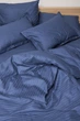 Комплект постельного белья Moon&Star Детский 110х140 наволочки 2х40х40 Delfi Blue Satin Stripe (MS-830000172) - изображение 4