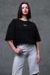 Жіноча Оверсайз Футболка З Принтом Without 1702 Black 2XL/3XL (8049243) - изображение 1