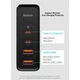 Мережевий зарядний пристрій BASEUS GaN2 Pro Fast Charger 100W 2USB+2Type-C 5A Black - зображення 10