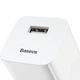 Сетевое зарядное устройство Baseus 24W 1USB Quick Charger QC3.0 3A White - изображение 3