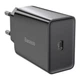 Сетевое зарядное устройство Baseus 20W Speed Mini Quick Charger 3.0 Power Delivery 3.0 1Type-C 3A Black - изображение 1