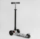 Детский самокат Best Scooter MAXI S-12208. Съемный руль, колёса PU с подсветкой. Серый - изображение 4