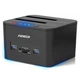 Док-станція клонувальник Fideco для двох HDD 2.5"/3.5" SATA/SSD 2xUSB 3.0 + SD/TF (FDS1SA2SA2PB 6341) Чорна - зображення 2