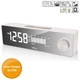 Часы настольные с радио, будильником и зарядным устройством Technoline WT483 White/Silver (WT483) - изображение 4