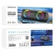 Безпровідна портативна Bluetooth колонка з RBG підсвіткою Borofone BP18 |BT5.3, USB/AUX/TF/FM| Black - зображення 5