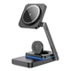 Зарядка бездротова складана Qi 3in1 Wireless Charger HOCO CQ10 |22.5W, Watch/Airpods/Phone| Док станція Black - зображення 4