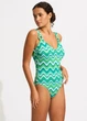Купальник жіночий суцільний Seafolly L Зелений (11098DD099jade) - зображення 3