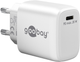 Зарядний пристрій Goobay USB-C PD GaN Fast Charger 20W White - зображення 1