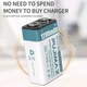 Аккумулятор крона PUJIMAX 9V 1200mAh Li-Ion USB type-C комплект 2 шт - изображение 5