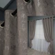 Комплект штор на люверсах VR-Textil Лен мрамор Pavliani № 1373ш 150х250 см 2 шт Коричнево-серый (37-0046) - изображение 1