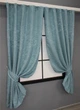 Комплект коротких штор VR-Textil Лен мрамор Pavliani № 1371ш 130х170 см 2 шт Темно-голубой (35-0060) - изображение 2
