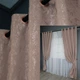 Комплект штор на люверсах VR-Textil Лен мрамор Pavliani № 1174ш 150х250 см 2 шт Пудровый (37-0047) - изображение 1