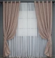 Комплект штор на люверсах VR-Textil Лен мрамор Pavliani № 1174ш 150х250 см 2 шт Пудровый (37-0047) - изображение 2