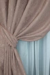 Комплект штор на люверсах VR-Textil Лен мрамор Pavliani № 1174ш 150х250 см 2 шт Пудровый (37-0047) - изображение 5