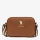 Сумка кросс-боди через плечо женская из искусственной кожи U.S. Polo Assn 421801823 Коричневая (1159802498) - изображение 1