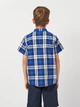 Детская рубашка в клеточку для мальчика Minoti 17SHIRT 1 40851TEN 134-140 см Синяя (5063025290608) - изображение 3