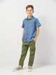 Подростковая джинсовая рубашка для мальчика Minoti 17SHIRT 7 40857TEN 158-164 см Синяя (5063025291148) - изображение 2