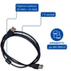 Кабель USB 2.0 AM - AM, 1.5м для периферийных устройств 670135 - изображение 3