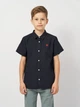 Подростковая рубашка для мальчика Minoti 17SHIRT 26 40874TEN 140-146 см Темно-синяя (5063025292794) - изображение 1