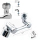 Насадка на кран аэратор Faucet splash head металлическая накладка для смесителя с двумя режимами напора - изображение 6