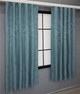 Комплект коротких штор VR-Textil Льон мармур Pavliani № 1369ш 130х170 см 2 шт Лазурний (35-0045) - зображення 4