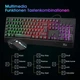 Набір геймерської клавіатури та миші Rii RK400 з RGB-підсвічуванням QWERTZ (німецька розкладка) - зображення 6