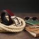 Ремень мужской со стильной пряжкой Vintage 20307 коричневый 105-120 см - изображение 5