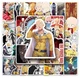 Набір вінілові наклейки стікери на авто телефон ноутбук аніме One-Punch Man Ванпанчмен 10шт - зображення 2