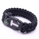 Браслет для выживания Paracord 5в1 Плетеный туристический браслет из паракорда Черный - изображение 2