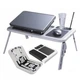 Столик подставка для ноутбука E-TABLE NJ-414 трансформер с охлаждением под ноутбук, белый (NJ-414) - изображение 4