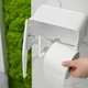 Держатель для туалетной бумаги с отверстием для аромасаше BP-41 WHITE/GRAY - изображение 7