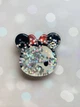 Держатель для смартфона / планшета попсокет Popsocket с плавающими блестками (Минни черный) - изображение 2