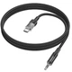 Кабель Hoco UPA27 AUX 3.5мм на Type-C audio conversion cable (1.2M) для машини, телефонів, програвачів, комп'ютерів Чорний - изображение 3