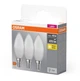 Набір ламп 3шт OSRAM LED E14 4.9Вт 2700К 470Лм B40 - зображення 2