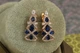 Сережки Xuping Jewelry Ялиночка з синіми 2,7 см золотисті - зображення 1