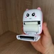 Портативный детский термопринтер для наклеек Mini Printer Котик Розовый TOL - изображение 7