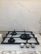 Варочная поверхность газовая Luxor RG 458 Blütenweiß WH SS + круглая подставка WOG в подарок белый - изображение 13