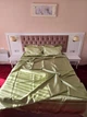 Атласное постельное белье Двухспальный 180 x 210 + 4 x 50 x 70 Салатовый (14141001) - изображение 1