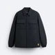 Куртка-рубашка мужская Zara 353076567 S Черная (1159802881) - изображение 5