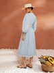 Платье миди женское Dressa 67322 44-46 Голубое (2000406128733_D) - изображение 2