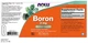 Витамины и минералы NOW Boron 3 mg, 100 капсул - изображение 2