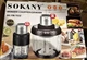 Набор из 2-х измельчителей Sokany SK-YM-7032 чоппер мясорубка 3 л и 0,5 л 800 Вт Черный - изображение 5