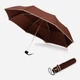 Зонт складной механическая антиветер Parachase 3213 brown Коричневый (2000050386824) - изображение 1