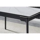 Стол обеденный раскладной Intarsio BONN CERAMIC 130(180)*80 белый глянец / черный каркас - изображение 5