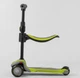 Дитячий самокат Best Scooter JS-20815. З сидінням, алюмінієве кермо, 3 PU колеса з підсвічуванням. Чорний - зображення 3